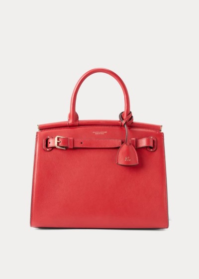 Bolsos De Mano Ralph Lauren Mujer Rojos Oscuro - Calfskin Medium RL50 - ZNHCB1267